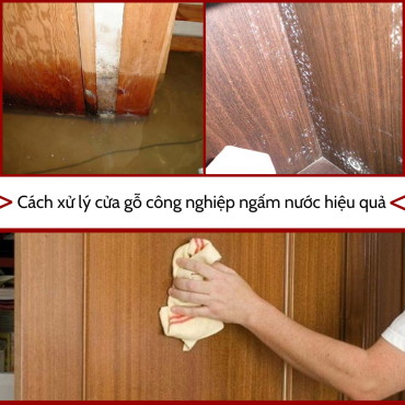 Cách xử lý cửa gỗ công nghiệp ngấm nước